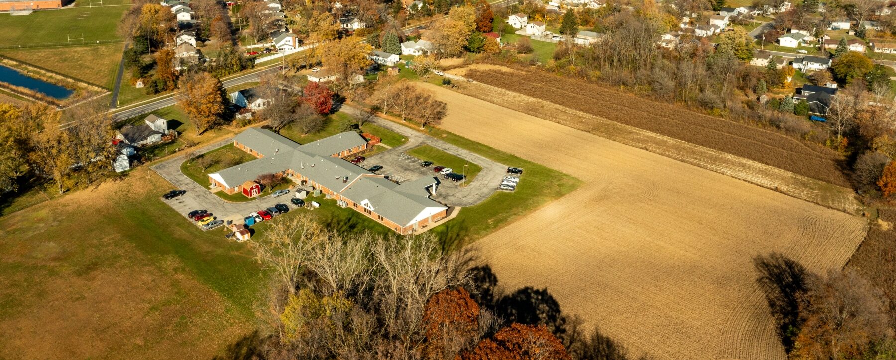 Aerial view of Concord Care of Sandusky